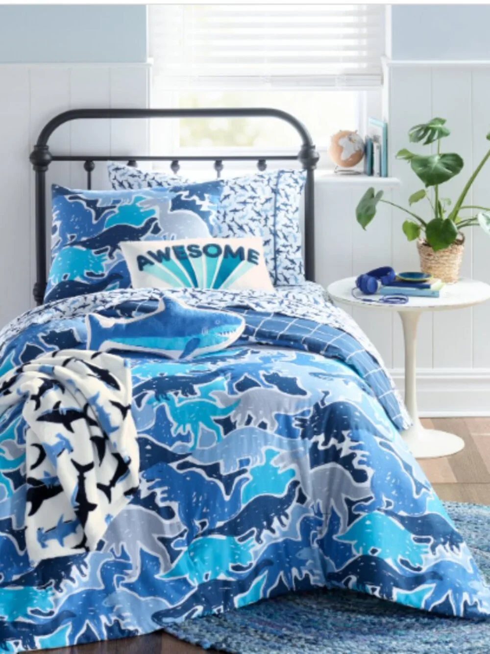 Charter Club Kids Dino Camo 3-Pc. Cotton Comforter Set, Full/Queen, Dino Camo